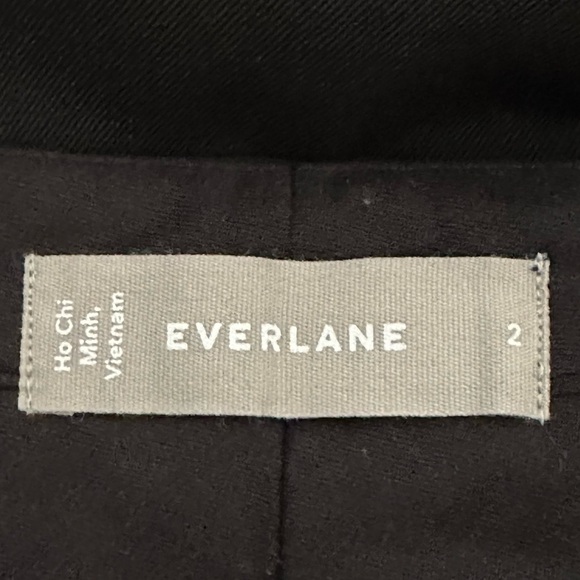 NEW  Everlane The ’80s Italian Wool Wide Leg Pants in Black Side Buckles Size 2 - Picture 7 of 11